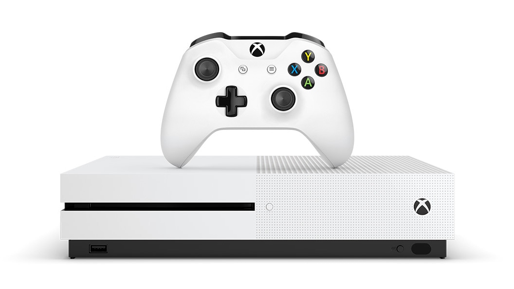 Consola Microsoft Xbox One S 1 TB + Controller, Alb