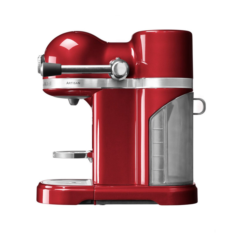 Aparat de cafea KitchenAid Nespresso Artisan 5KES0503ECA, Espressor cu capsule, Pompa 19 bari, Rezervor 1.4L, Candy Apple Red - imagine 2