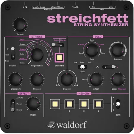 Sintetizator de Corzi și Vocoder Waldorf Streichfett