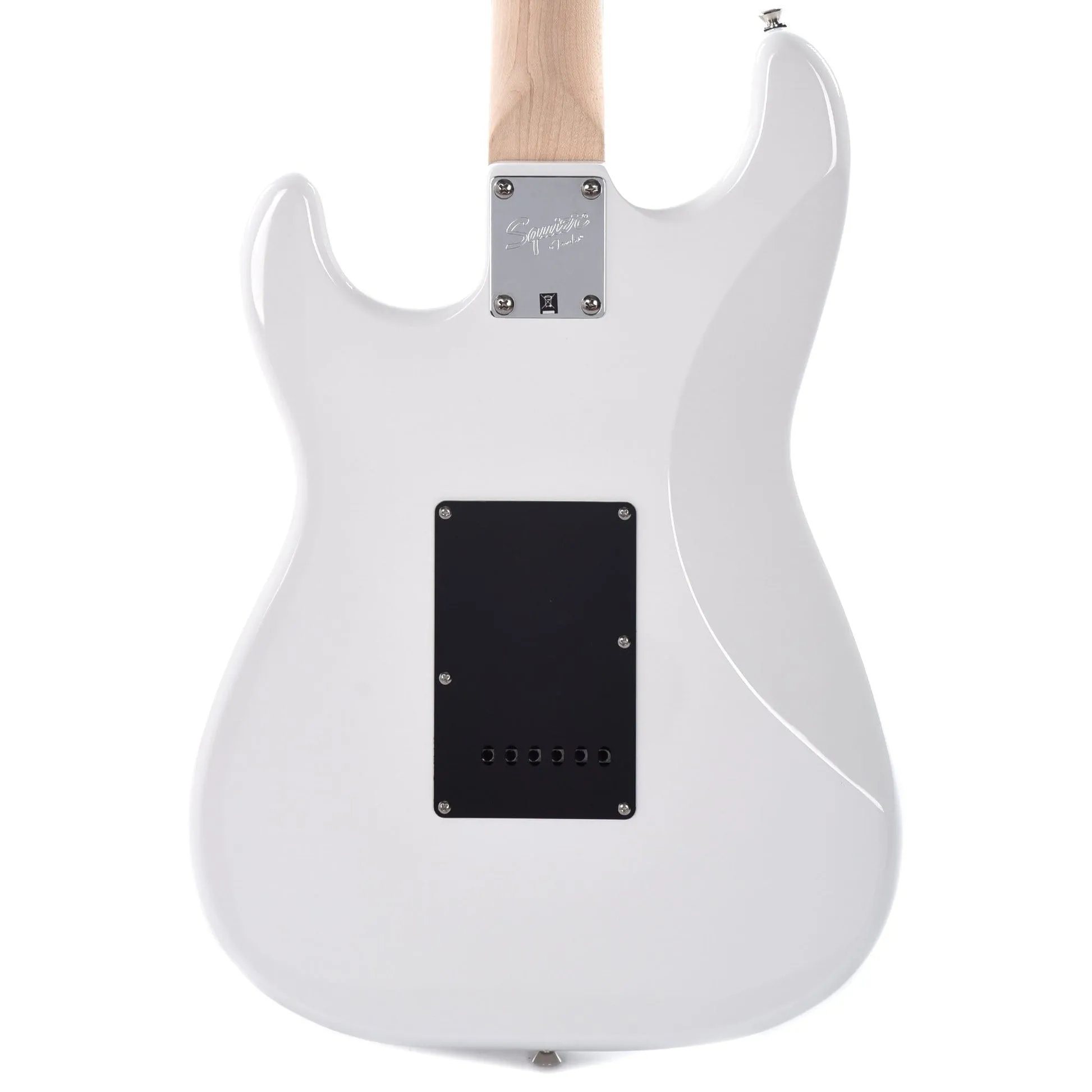 Chitara electrica Fender Squier Affinity Series HSS Stratocaster, Olympic White, 6 Corzi, Corp din plop, Gat din artar, Scala 648mm, 21 Taste, 3 Doze HSS, Olympic White - imagine 3