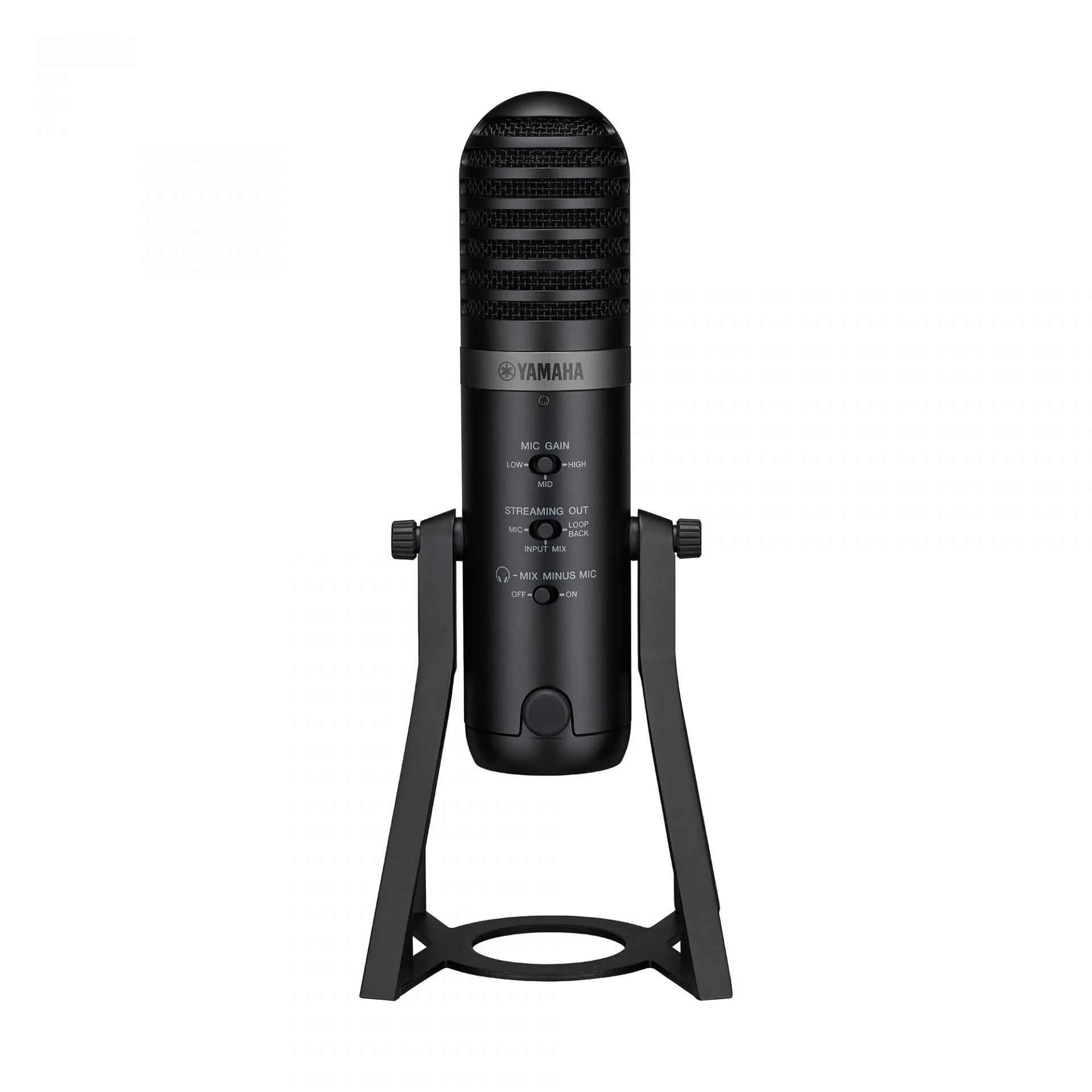 Microfon de studio Yamaha AG01, Cardioid, AUX, USB-C, pentru streaming, podcast, voice-over, Negru