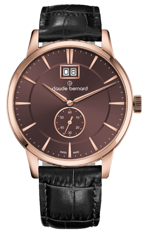 Ceas barbatesc Claude Bernard 64005, Quart, Carcasa otel inoxidabil, Curea piele, 5ATM, Analog
