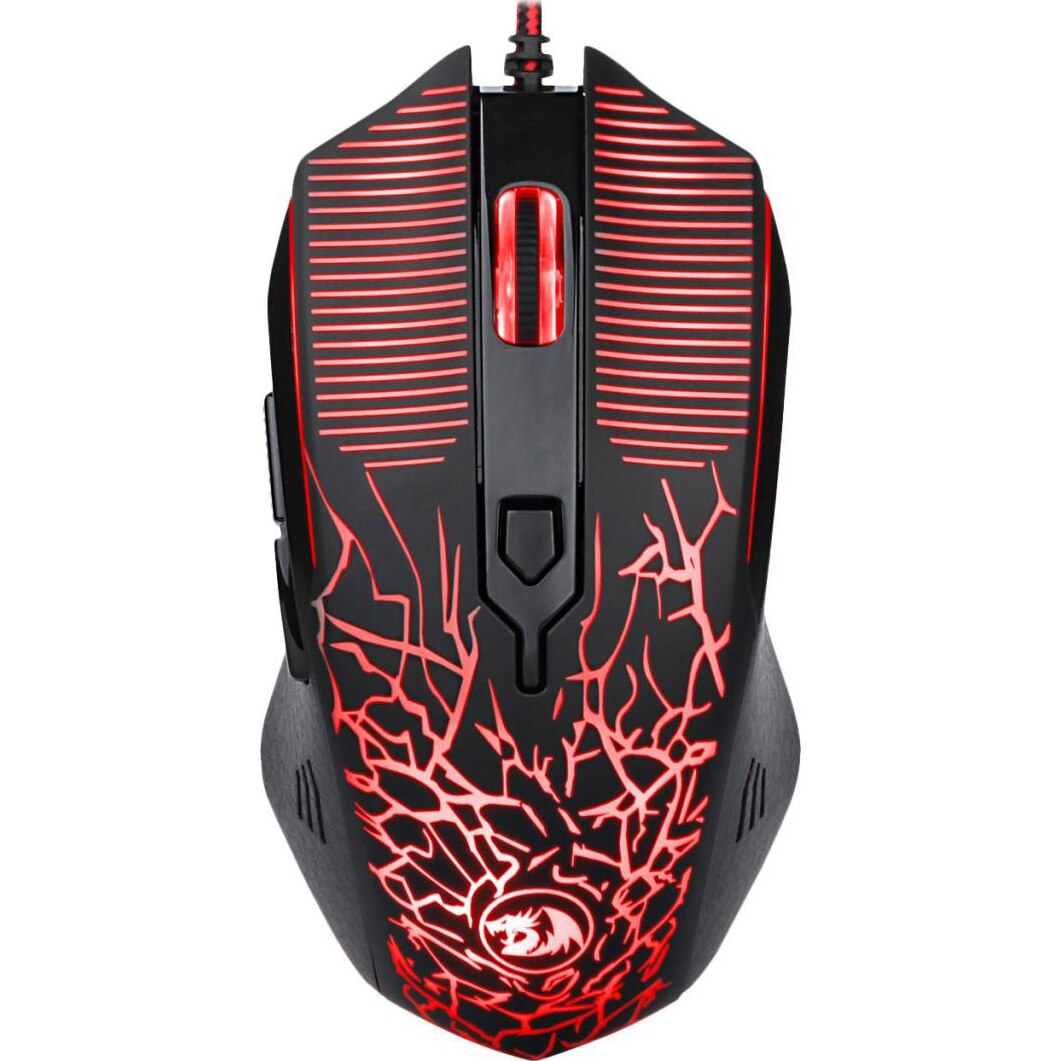 Mouse Gaming cu Fir Redragon Inquisitor M608 RGB, Rosu