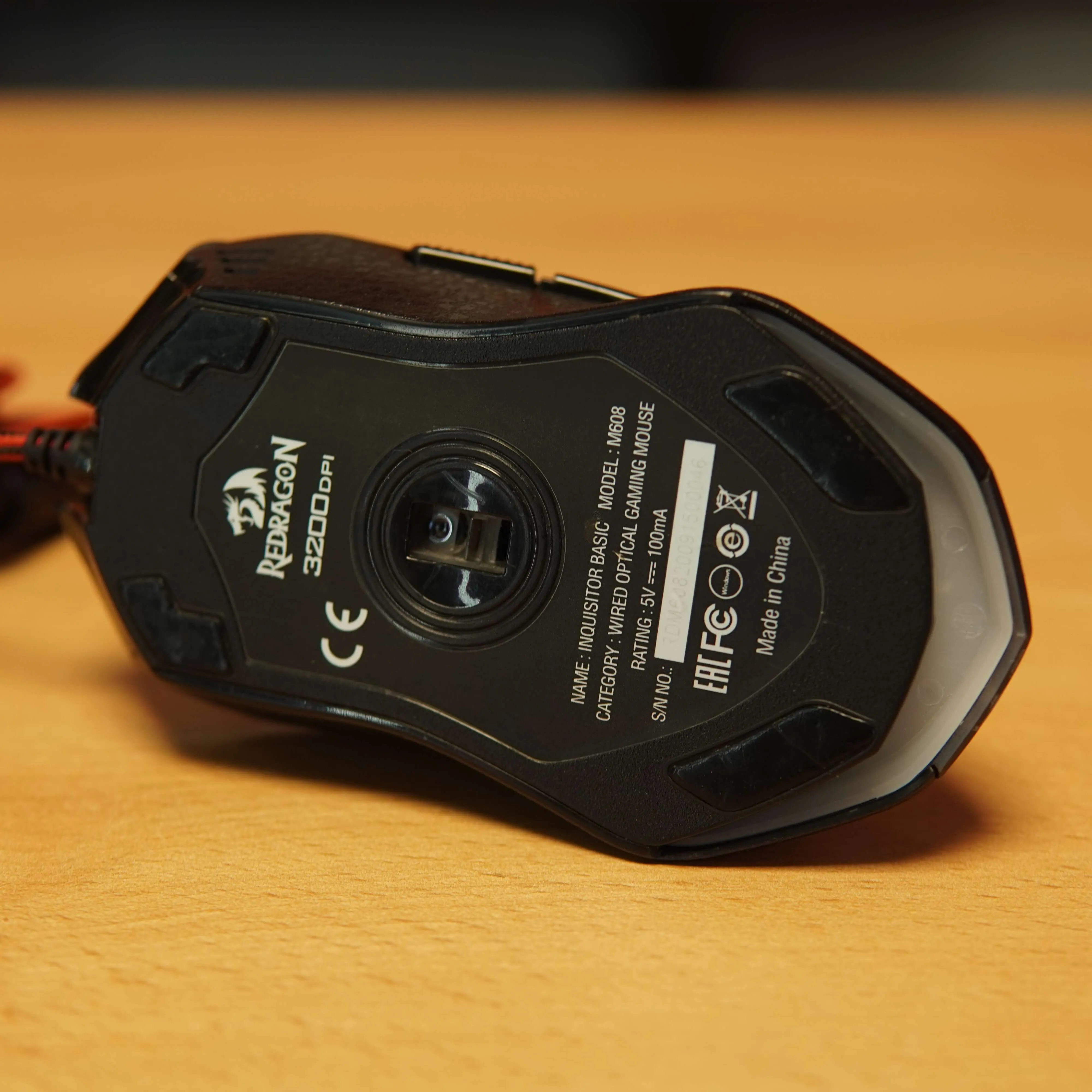 Mouse Gaming cu Fir Redragon Inquisitor M608 RGB, Rosu - imagine 5