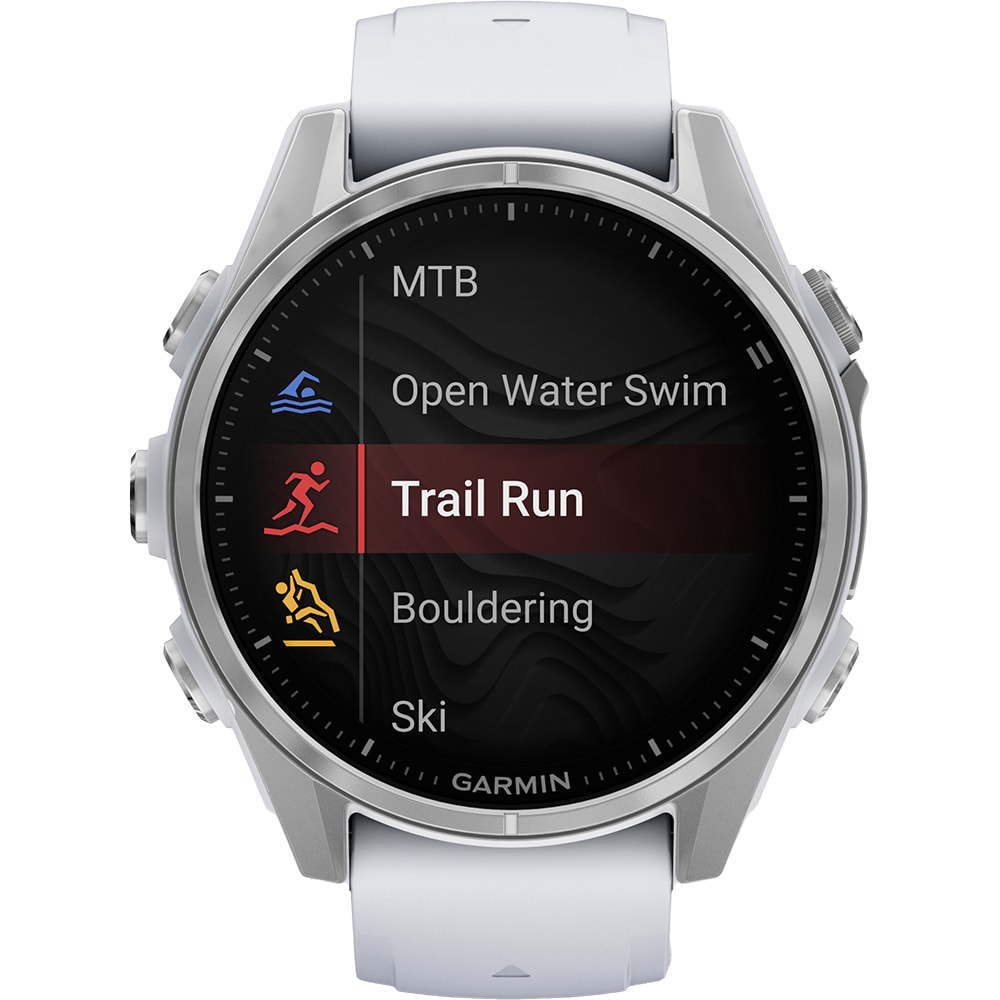 Smartwatch GARMIN Fenix 8 43mm, AMOLED, Glass, Otel inoxidabil, GPS, Android/iOS, Whitestone (Produs NOU!) - Garantie 24 LUNI - imagine 2