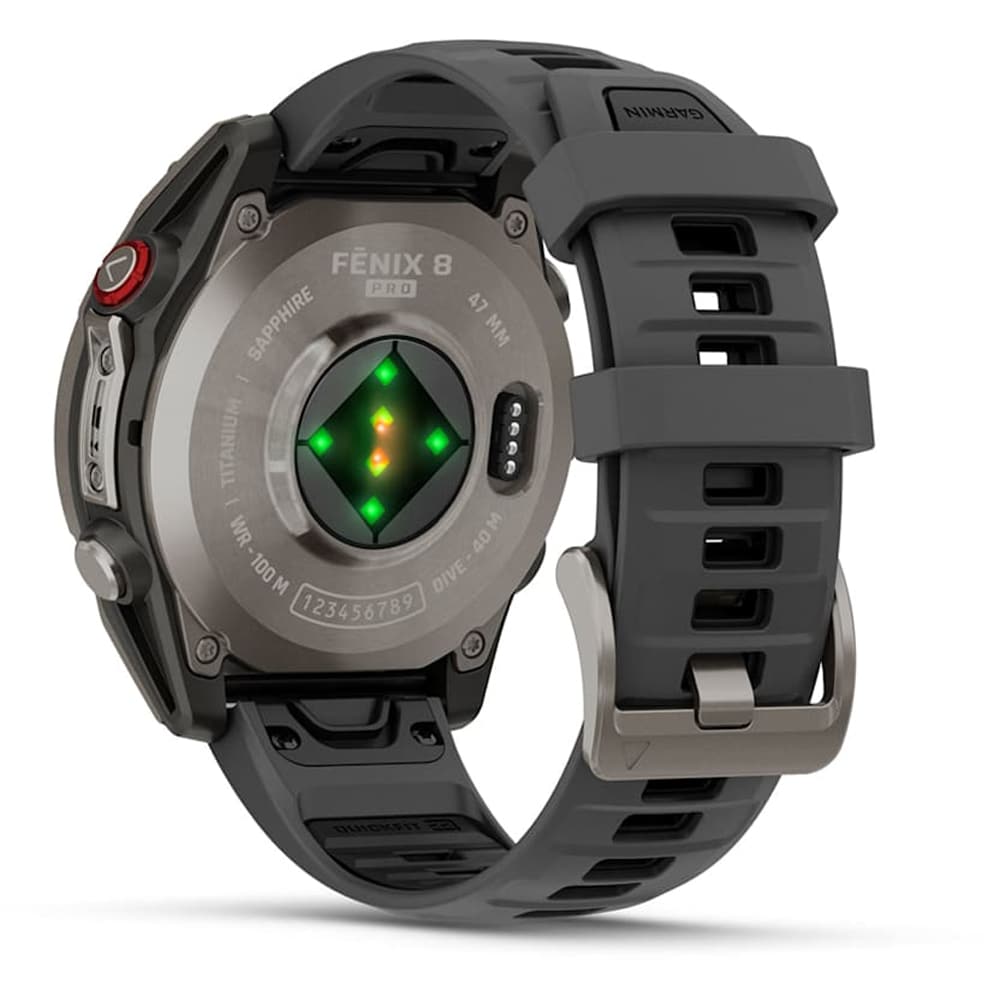 Smartwatch GARMIN Fenix 8 Pro 47mm, AMOLED, Titan, Wi-Fi, GPS, Android/iOS, Graphite (Produs NOU!) - Garantie 24 LUNI - imagine 3