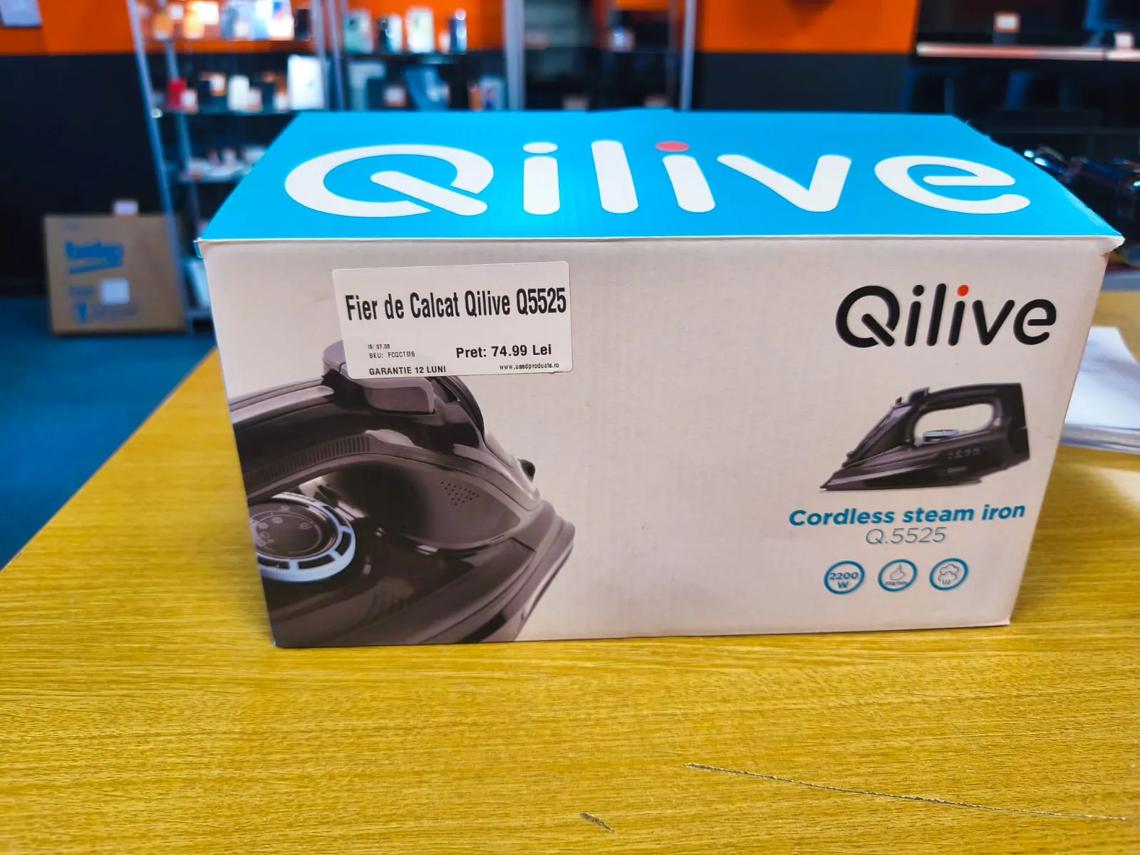Fier de Calcat Qilive Q5525, Putere maximă: 2200W, asigurând o încălzire rapidă și menținerea unei temperaturi constante. - imagine 2
