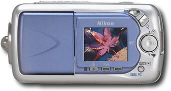 Camera Digitala Vintage Nikon Coolpix 2500, Obiectiv Rotativ, 2 MP, 3x Optical Zoom + Card Compact Flash