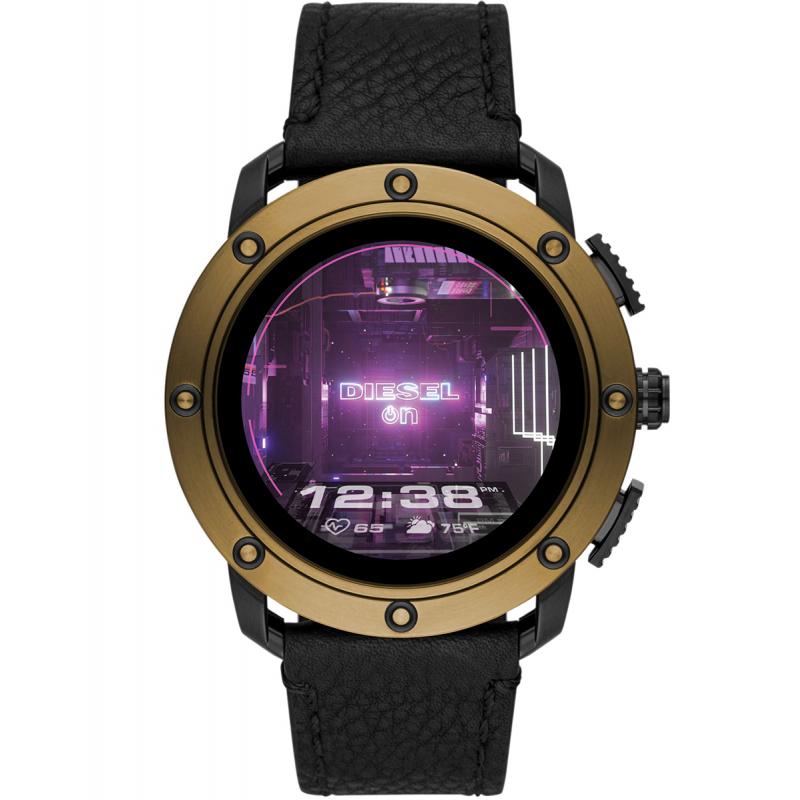 Smartwatch Diesel On Axial DW1001, Ecran AMOLED 48mm, Wear OS, Bratara Piele, Negru - imagine 2