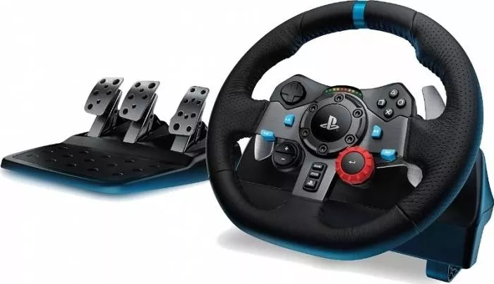 Volan Logitech Driving Force G29 + Schimbator Joystick Logitech Driving Force, PC, PS3, PS4, PS5 - imagine 2