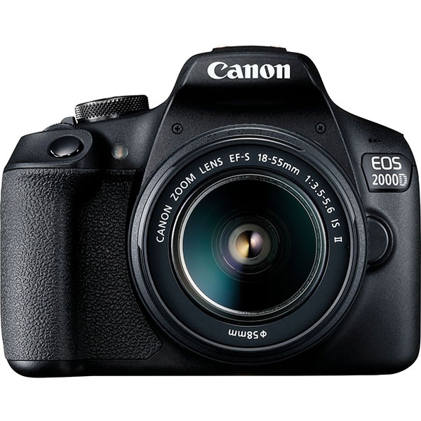 Aparat foto DSLR Canon EOS 2000D, 24.1 Mp, USB, Wi-Fi, GPS, NFC, Mini HDMI + Obiectiv EF-S 18-55mm IS II - imagine 2