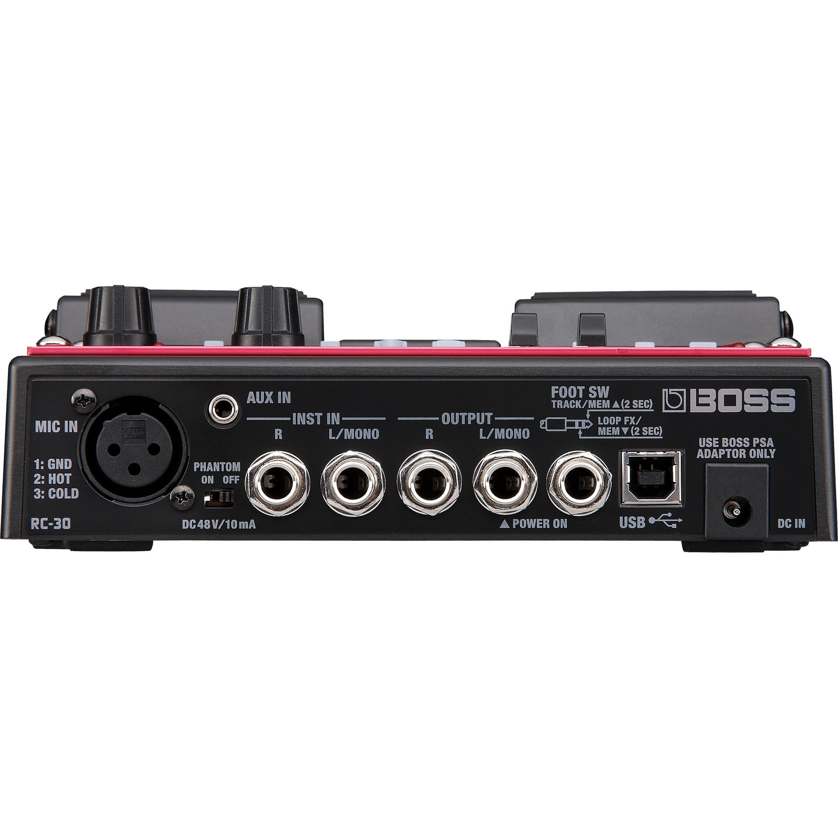 Pedala de Chitara Boss Loopstation RC-30, Dual Tracker Looper, 99 Sloturi Memorie, Efecte Integrate, Port USB 2.0, Rosu - imagine 2