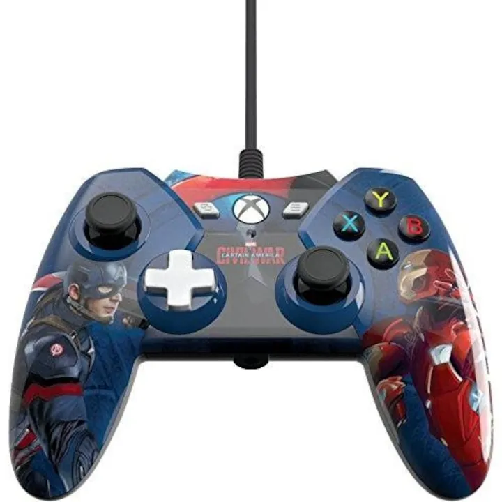 Controller cu fir PowerA Captain America, pentru Xbox One