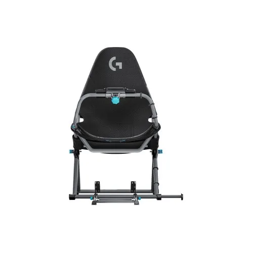Scaun de gaming pliabil Cockpit Playseat Challenge X Logitech G (G.00248), ActiFit, Cadru Otel, Suport Volan, Pedale si Schimbator, Pozitii GT/Rally/F1, Compatibil PC/Console, Negru/Gri - imagine 2
