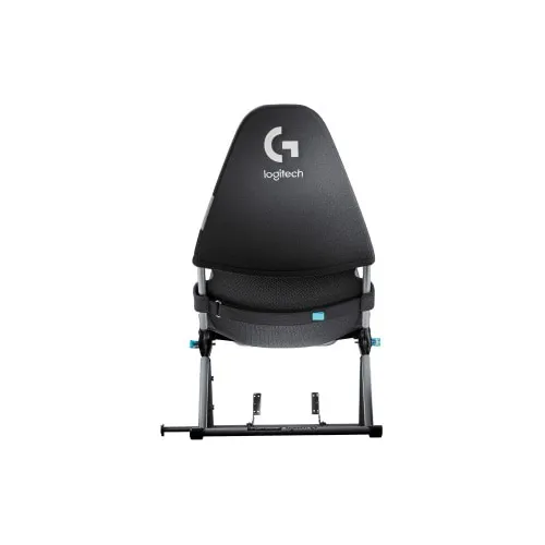 Scaun de gaming pliabil Cockpit Playseat Challenge X Logitech G (G.00248), ActiFit, Cadru Otel, Suport Volan, Pedale si Schimbator, Pozitii GT/Rally/F1, Compatibil PC/Console, Negru/Gri - imagine 3