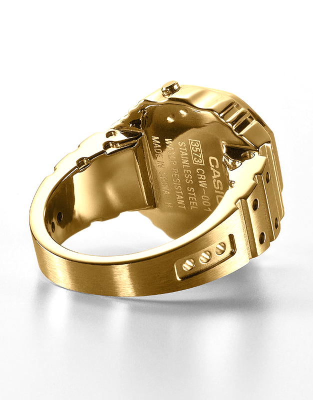 Inel Ceas Casio, Seria CRW-001 (3573), Auriu - imagine 2