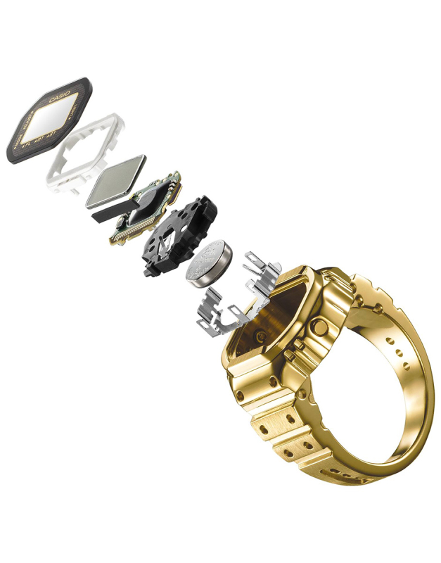 Inel Ceas Casio, Seria CRW-001 (3573), Auriu - imagine 3