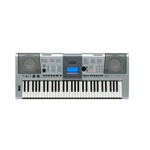 Orga Electrica cu Yamaha PSR-E403, 61 clape full-size, 50 pattern-uri, 500 de sunete, Pitch Bend, Display LCD, Argintiu