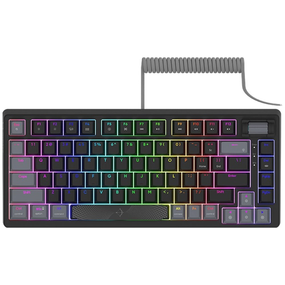 Tastatura Gaming Mecanica AQIRYS Adara, USB, Layout US,Negru - imagine 2