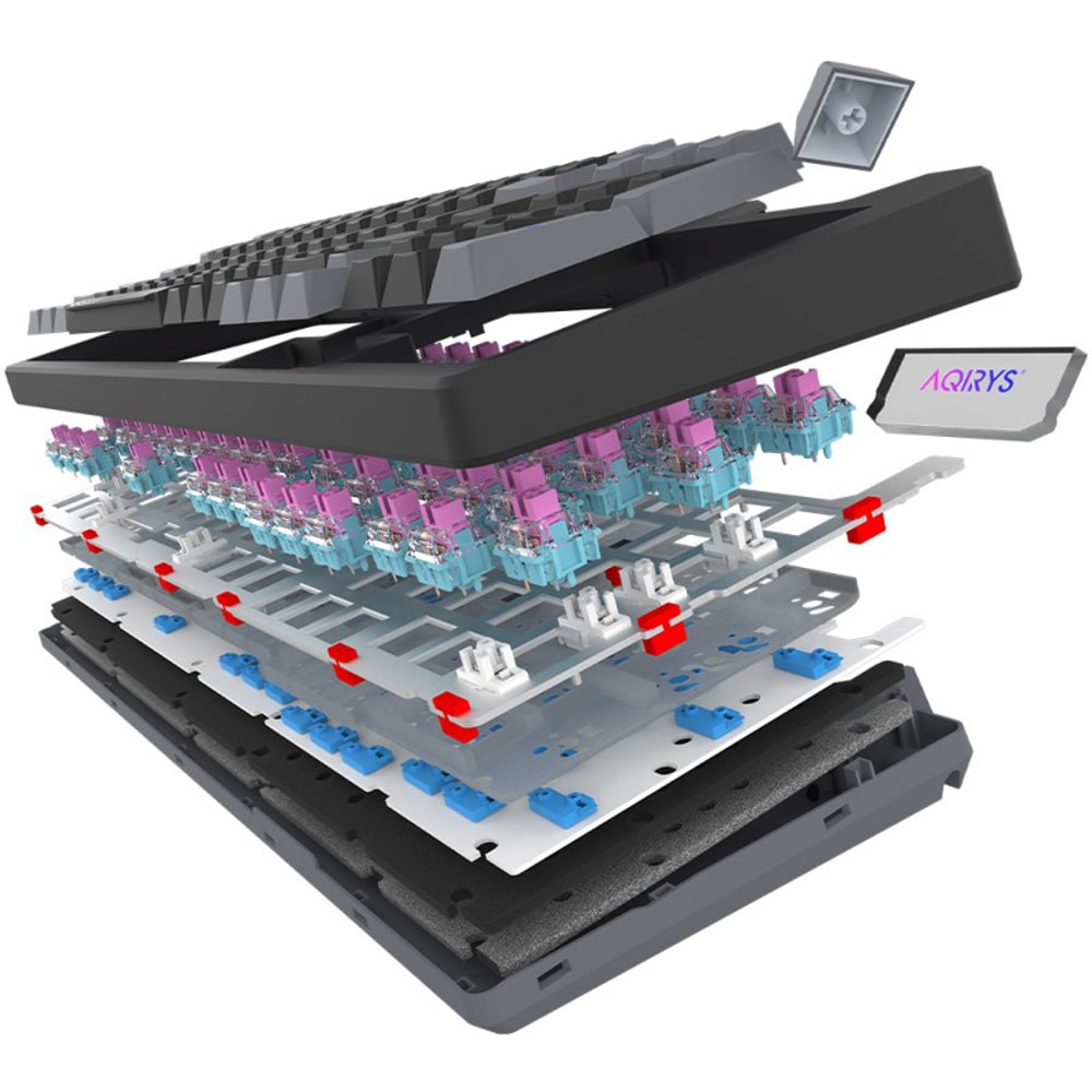 Tastatura Gaming Mecanica AQIRYS Adara, USB, Layout US,Negru - imagine 3