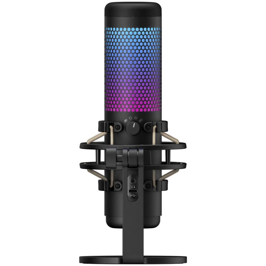 Microfon HyperX QuadCast S USB, Stereo, Tap-to-Mute, Negru - imagine 2