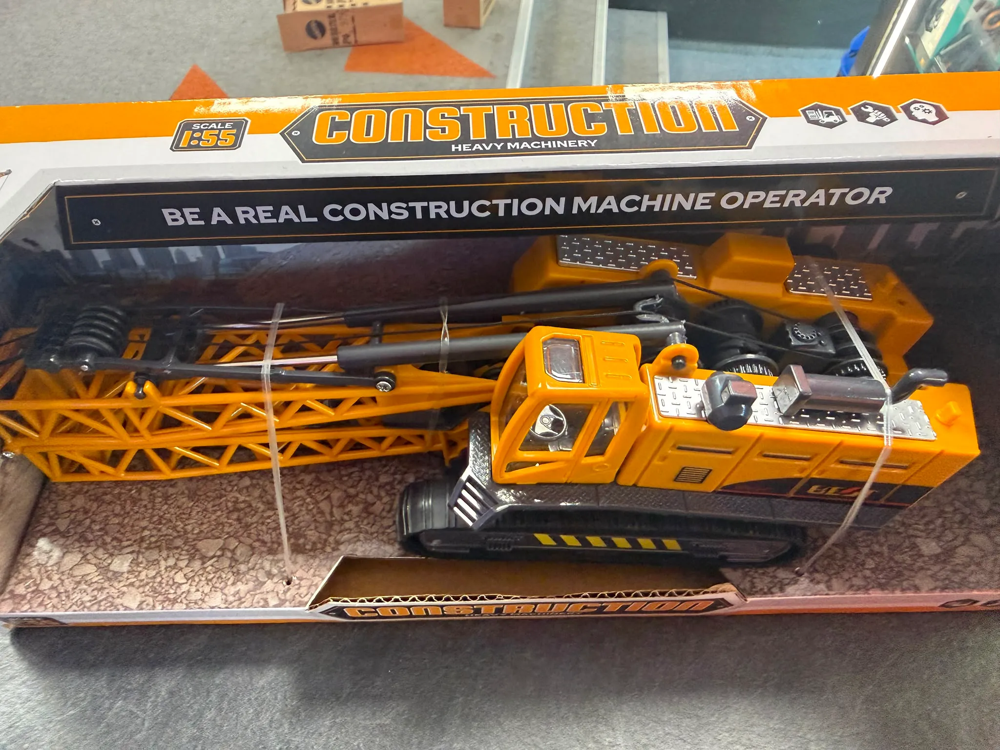 Macara de Jucarie JohnToy Construction, Scara 1:55, 32 cm, 26108, 3+ Ani - imagine 2