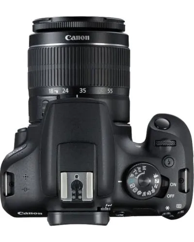 Aparat Foto DSLR Canon EOS 2000D, 24.1 Mp, USB, Wi-Fi, GPS, NFC, Mini HDMI + Obiectiv EF-S 18-55mm 1:3.5-5.6 IS II - imagine 2