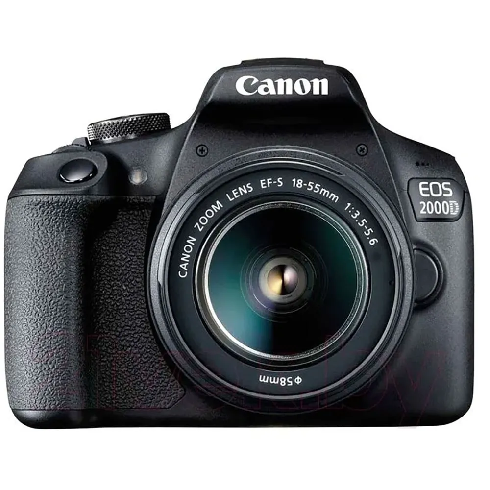 Aparat Foto DSLR Canon EOS 2000D, 24.1 Mp, USB, Wi-Fi, GPS, NFC, Mini HDMI, Obiectiv EF-S 18-55mm 1:3.5-5.6 III