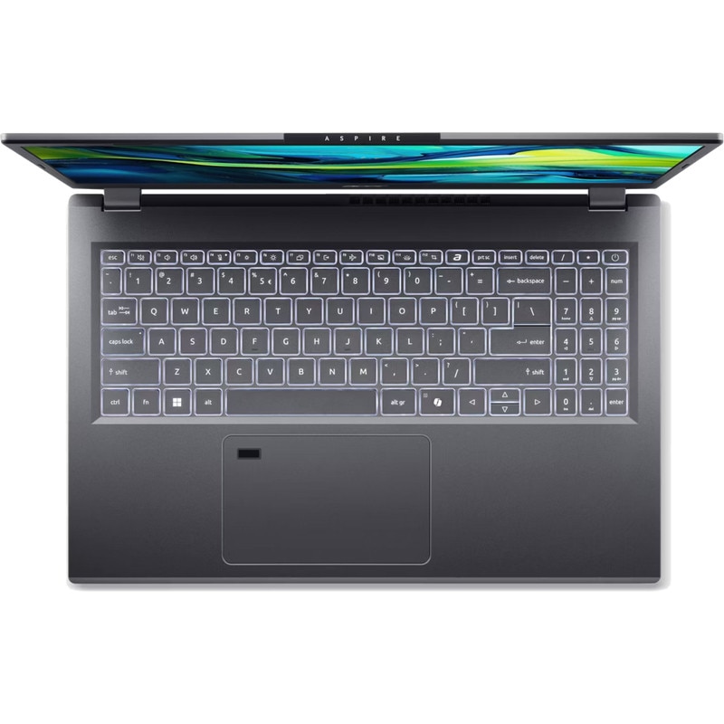 Laptop Acer Aspire 15 A15-51M-52ZH, 15,6 inch, QHD, IPS, Intel Core 5 120U pana la 5.00 GHz, 16 Gb RAM DDR5, SSD 512 Gb, Intel Graphics, Steel Gray - imagine 2