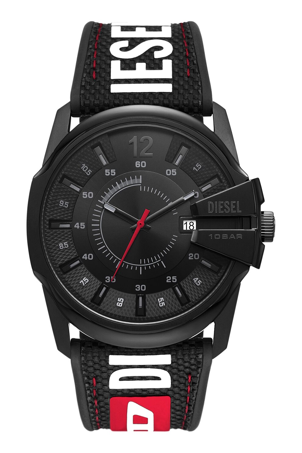 Ceas barbatesc Diesel Master Chief DZ2160, Bratara Silicon + Textil, 45mm, Analog, Quartz