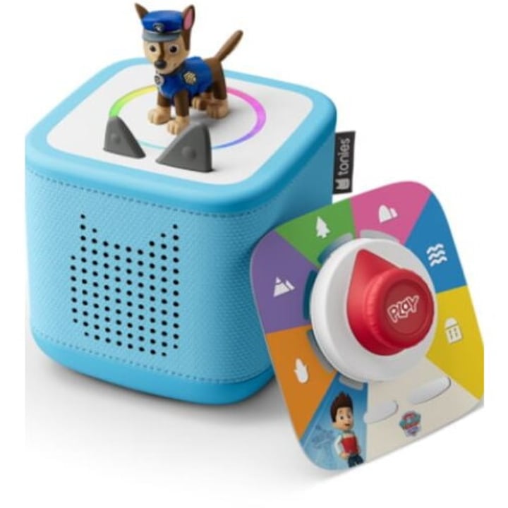 Boxa interactiva pentru copii Toniebox 2, Inel cu lumina reactiva, Alarma, Mod de somn, Copii 1+, Aplicatie, Albastru - imagine 4