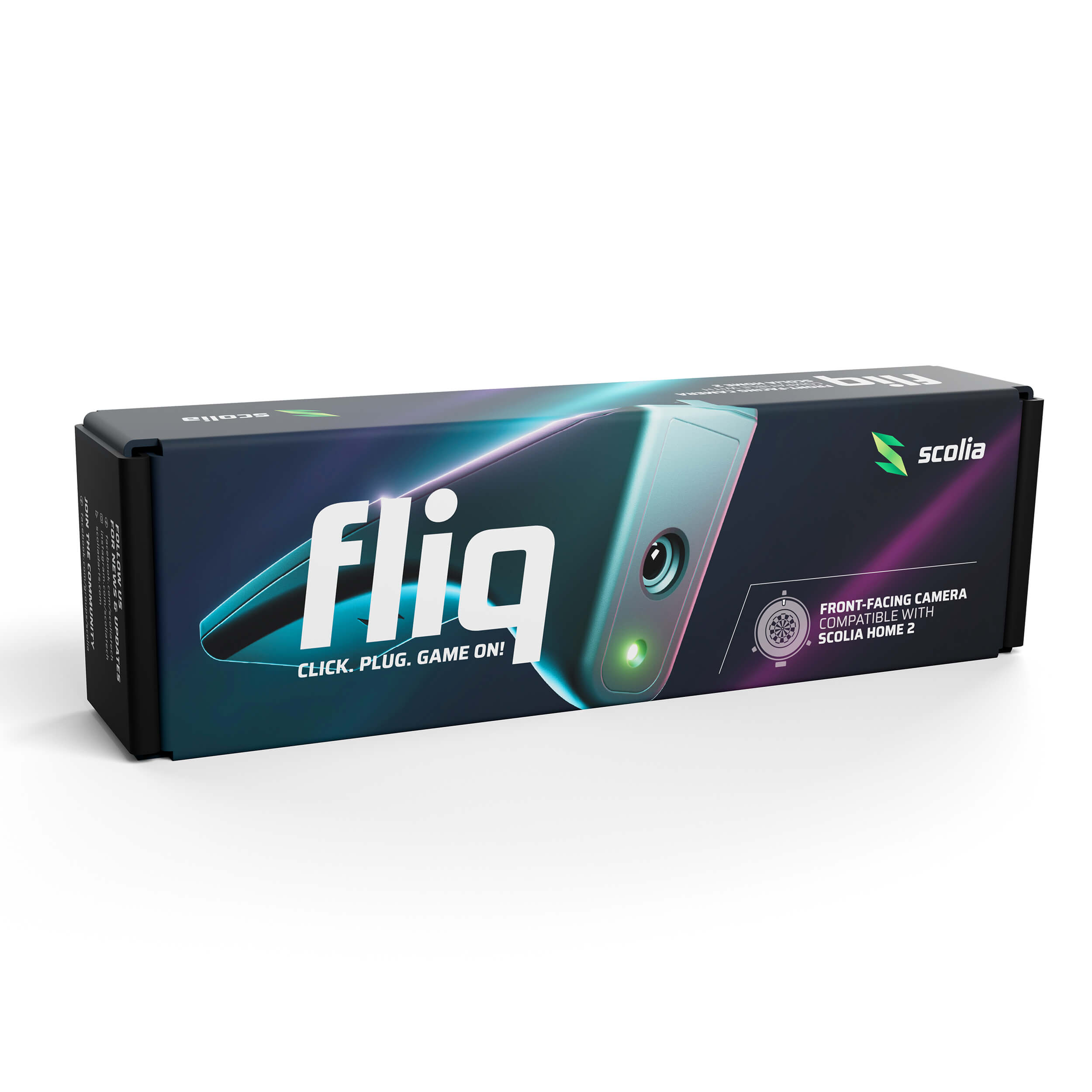 Camera Scolia Fliq pentru Scolia Home 2, Mirror view, Activare automata pentru jocuri online, LED, Negru - imagine 2