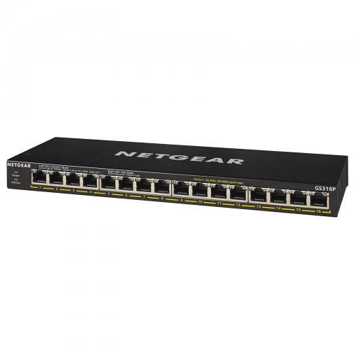 NETGEAR GS316P Fara management Gigabit Ethernet (10/100/1000) Power over Ethernet (PoE)