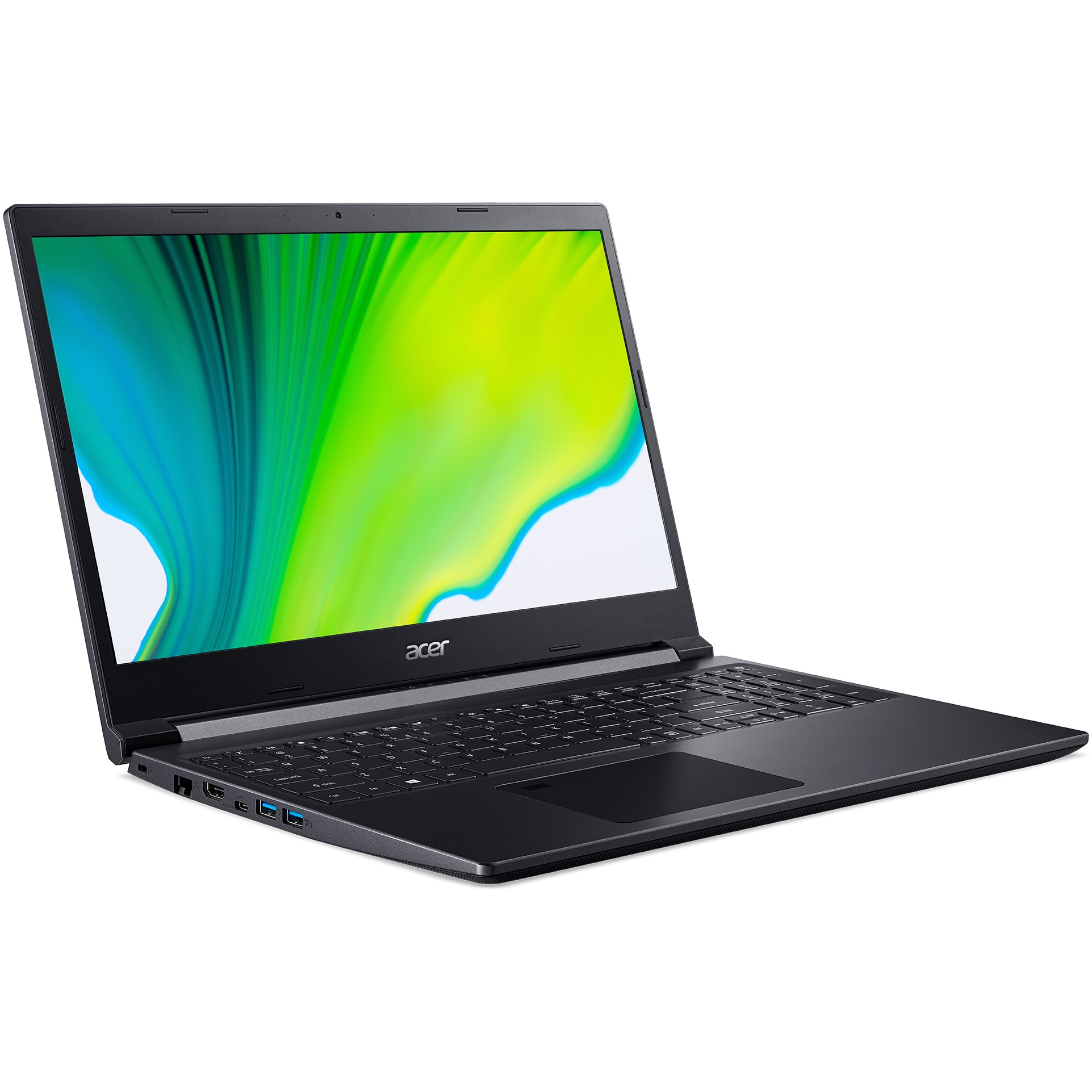 Laptop Gaming Acer Aspire 7 N19C5, Display 15.6 inch, FullHD, IPS, AMD Ryzen 5 Mobile 5500U pana la 3.7 GHz, 8 Gb RAM DDR4, SSD 512 Gb, nVidia GeForce GTX 1650 4 Gb, Black - imagine 2