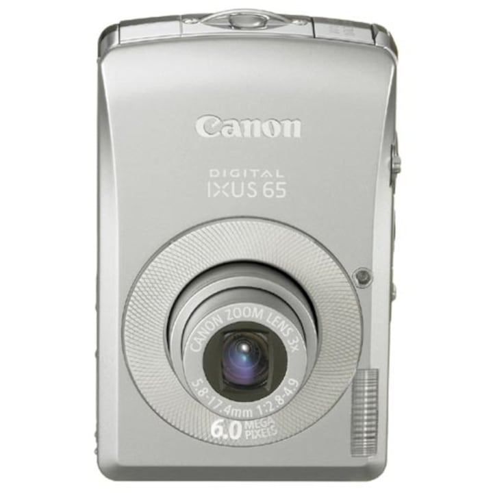 Aparat Foto Digital Canon Ixus 65, Ecran LCD 3 inch, 6MP, Zoom optic 3x, Zoom digital 4x, Gri - imagine 2