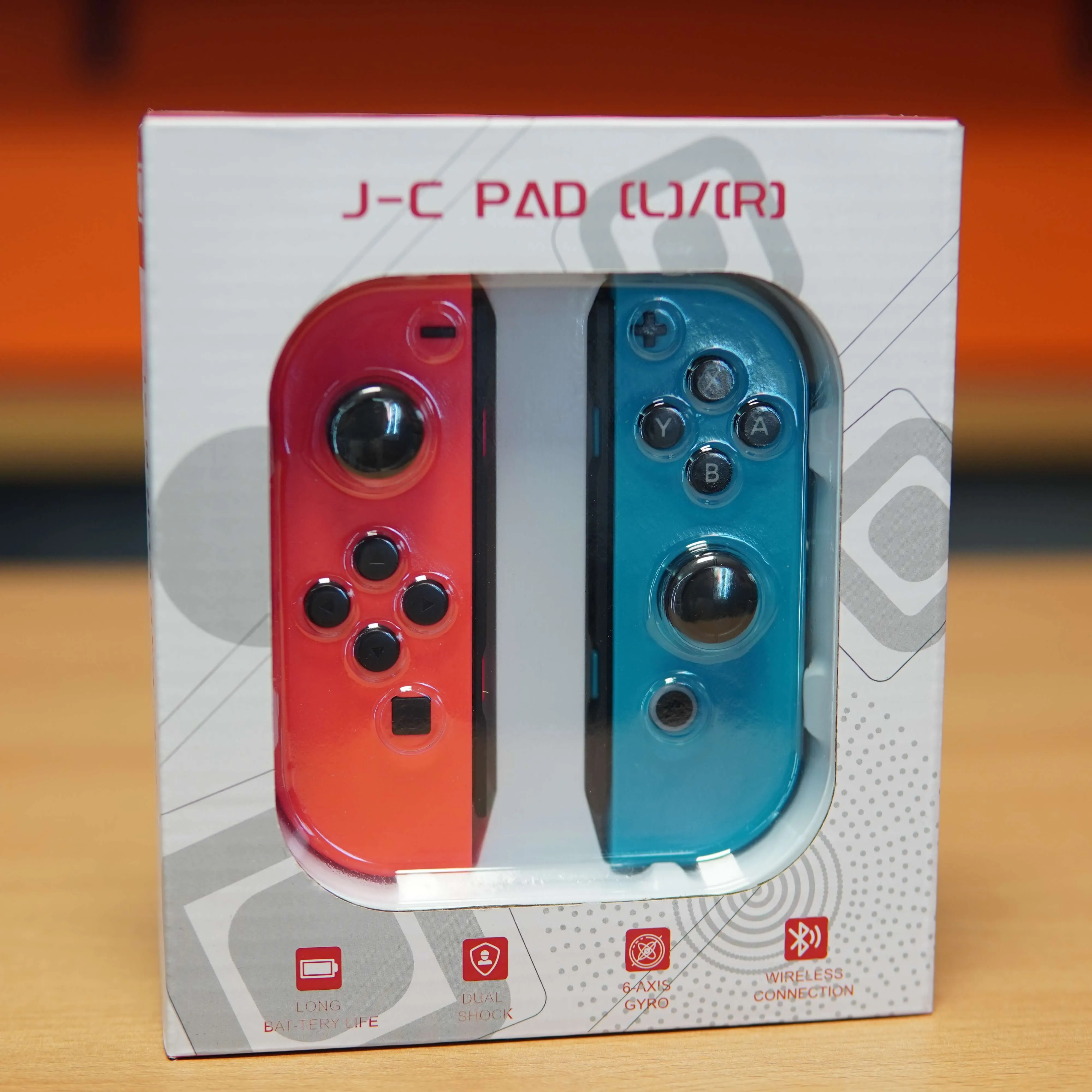 Set Controller Joy-Con Compatibil Nintendo Switch, Rosu-Albastru - imagine 2