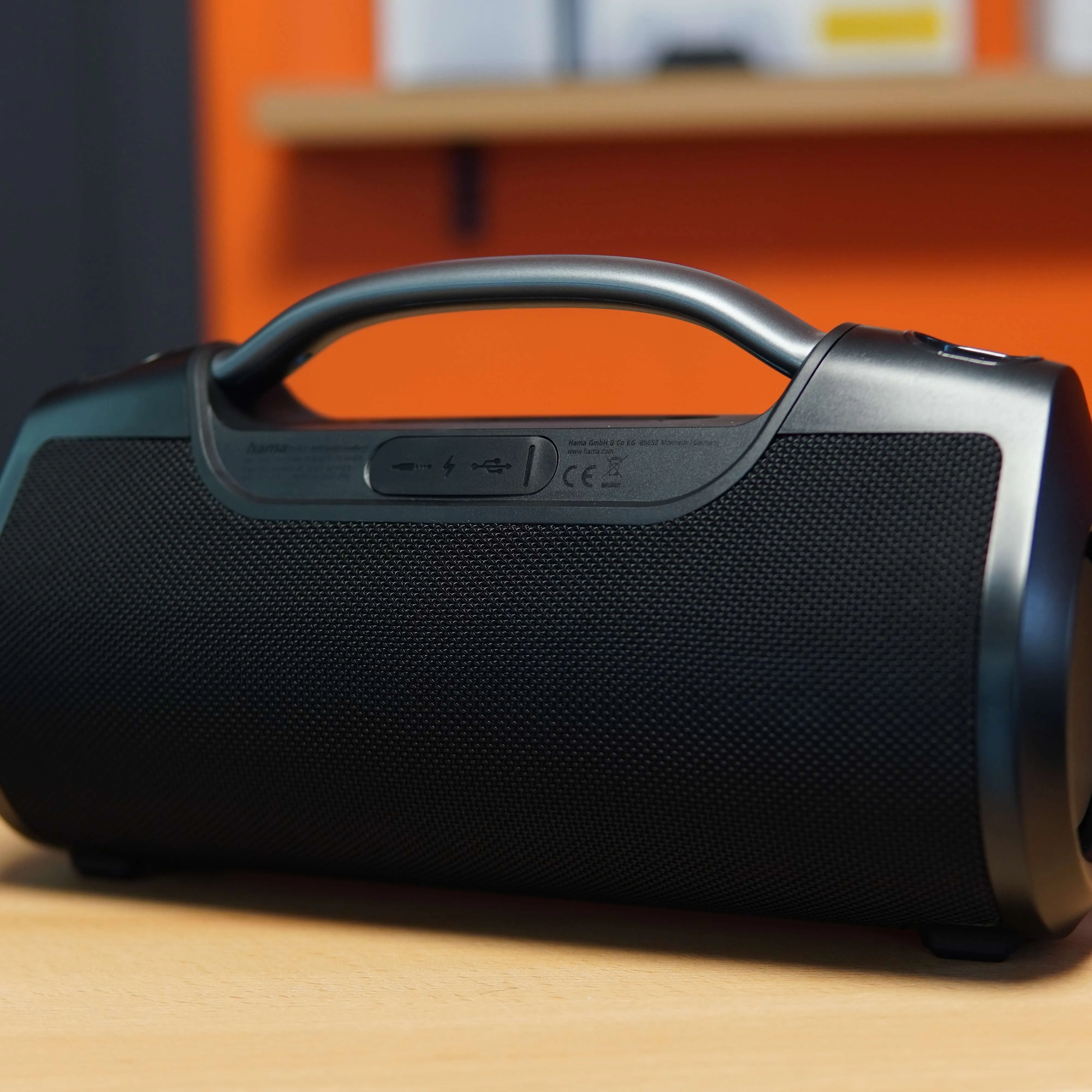 Boxa Portabila Hama SoundBarrel, Bluetooth, Type-C, USB, Jack, Negru - imagine 5