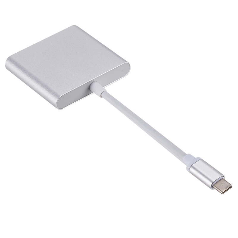 Adaptor multiport 3 in 1 pentru MacBook de la USB Type-C la USB-C, HDMI si USB 3.0 - imagine 3