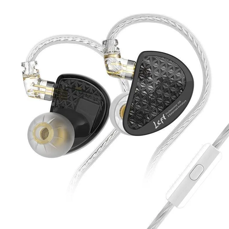 Casti audio HI-FI In-Ear Monitor KZ AS16, 16 Drivere Balanced Armature, 15 OHm, 20Hz-40kHz, Cablu detasabil 2-Pin, Silver - imagine 2