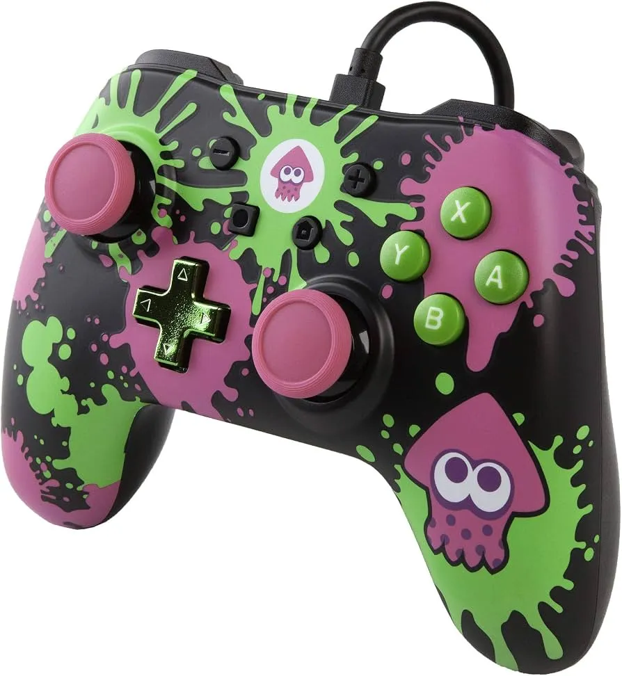 Controller cu fir PowerA Splatoon 2 Edition, pentru Nintendo Switch