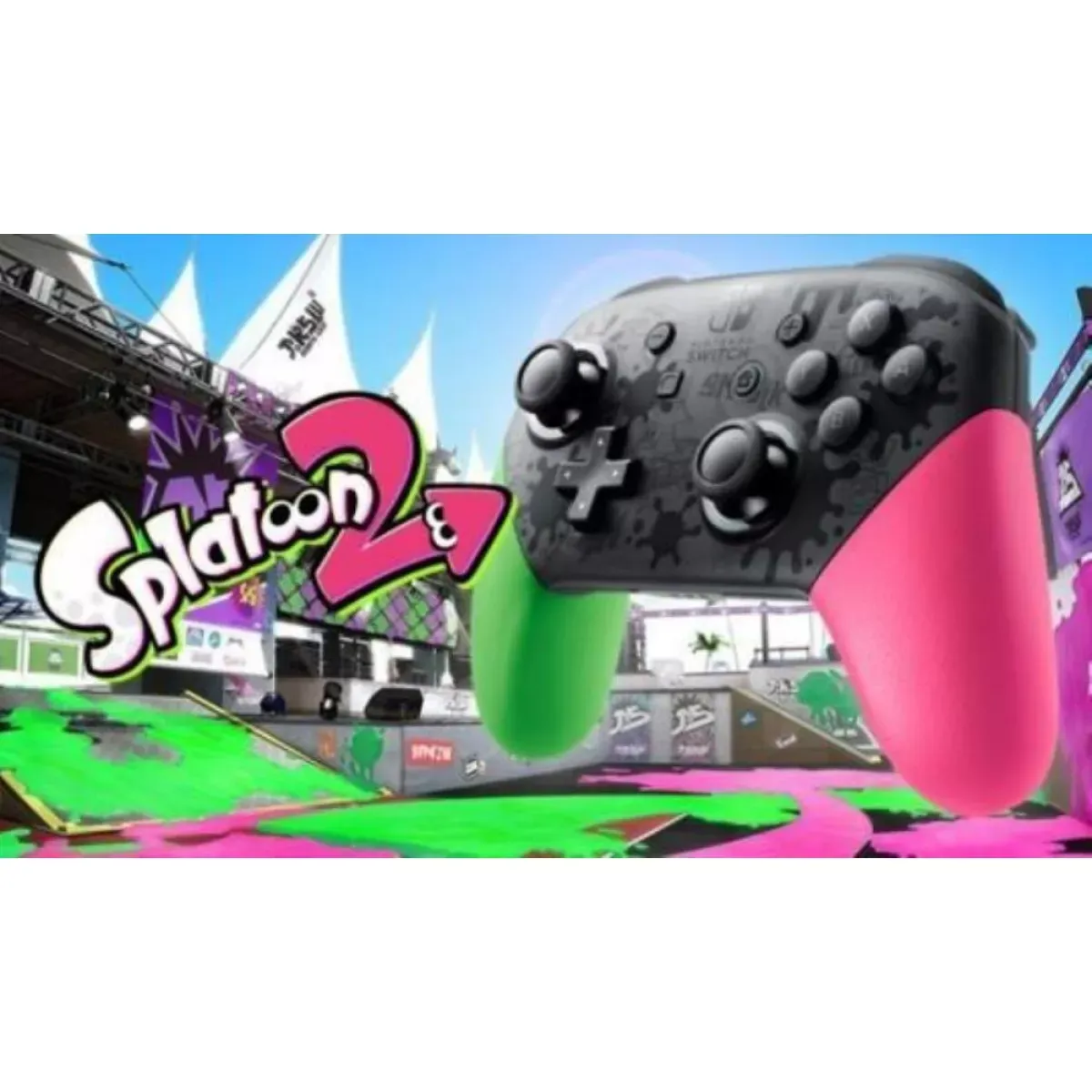 Controller cu fir PowerA Splatoon 2 Edition, pentru Nintendo Switch - imagine 3