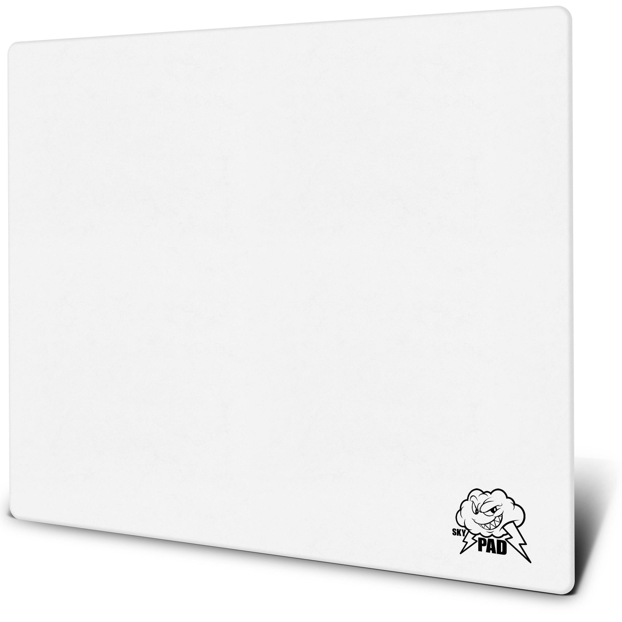 Mousepad De Gaming Skypad Glass 3.0 Xl Cu Logo Cloud, Covoras De Mouse Profesional De Dimensiuni Mari, 400 X 500 Mm, Alb - imagine 2