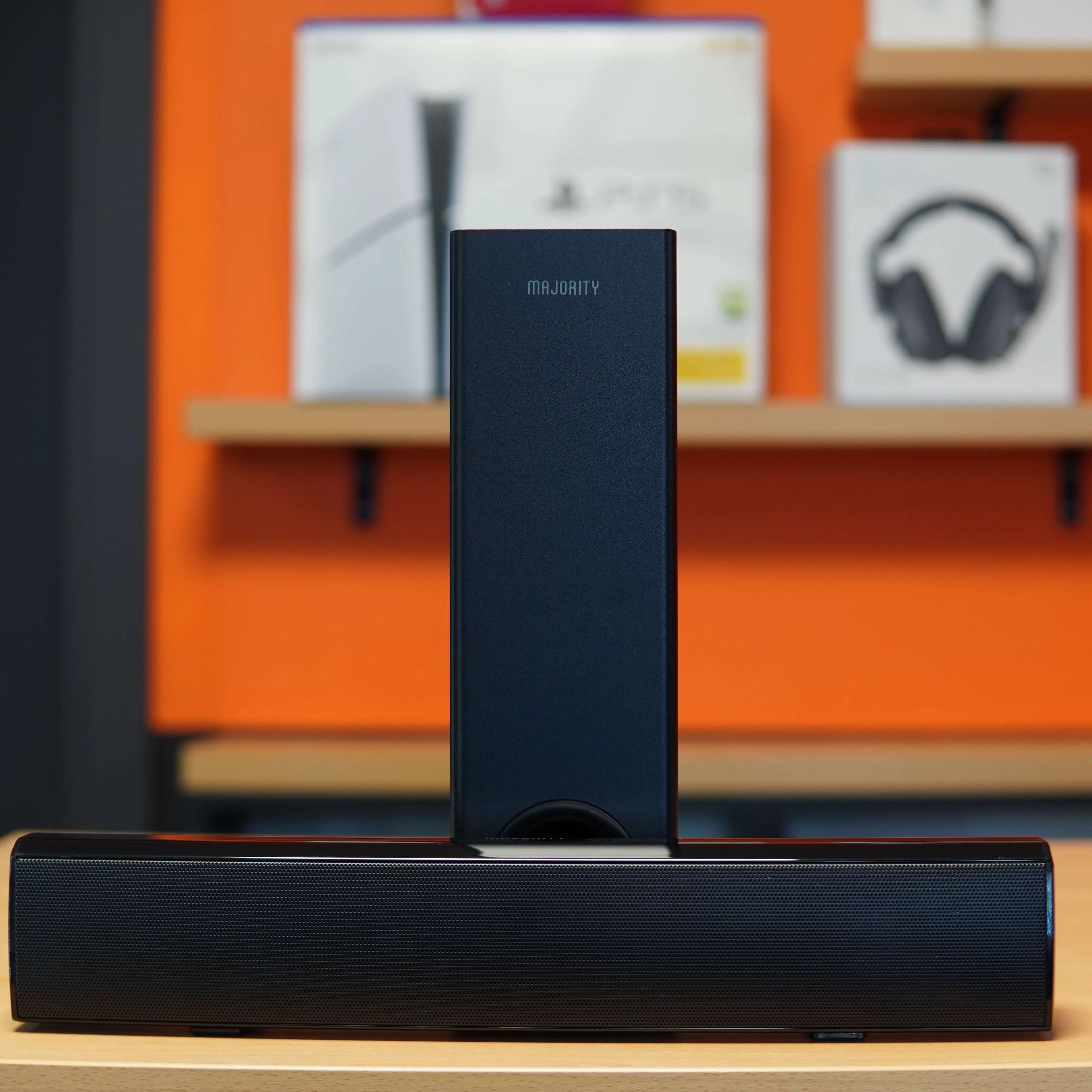 Soundbar Majority Bowfell Plus 2.1, Bluetooth, AUX, 100w, Negru - imagine 2