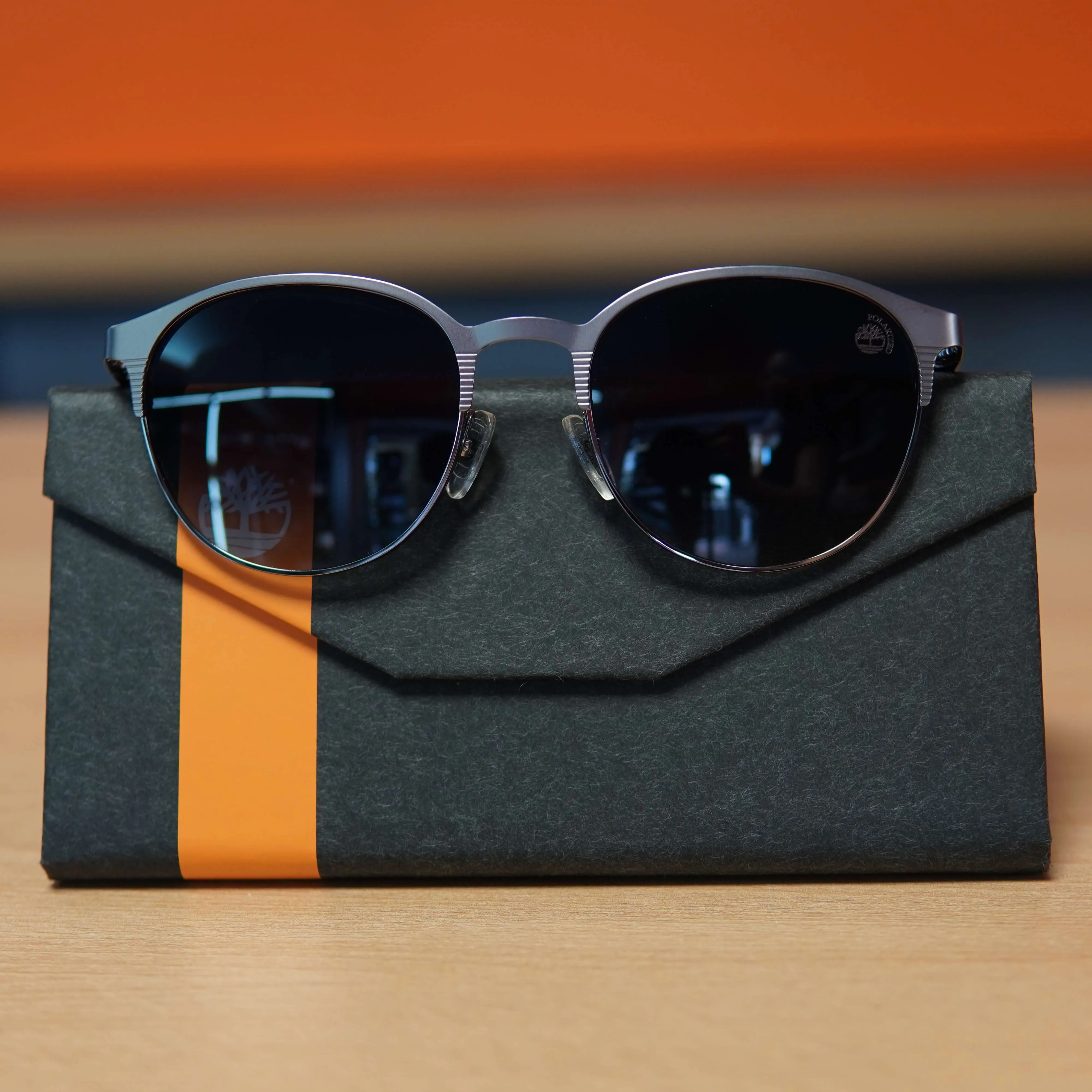 Ochelari de soare Timberland TB9313 09D, Polarizati, 53x19 145 3P, Lentile Semi-Albastre - imagine 2