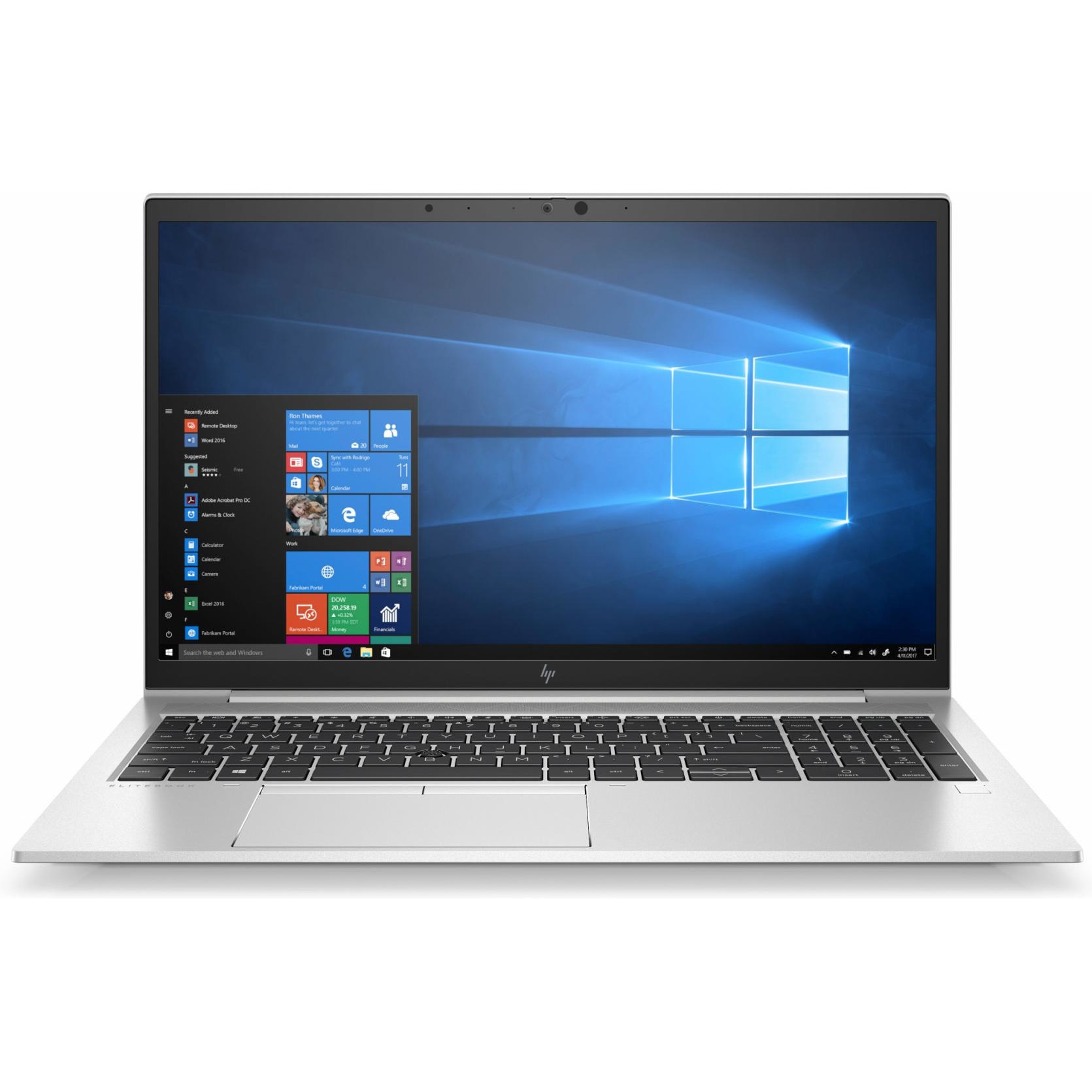 Laptop HP Elitebook 850 G7, Display 15.6 Inch FHD, Intel Core i5 10310U, 16 Gb RAM DDR4, 500 Gb SSD, Intel UHD Graphics, USB-C, HDMI, Jack 3.5mm, Silver - Tastatura QWERTZ - imagine 2