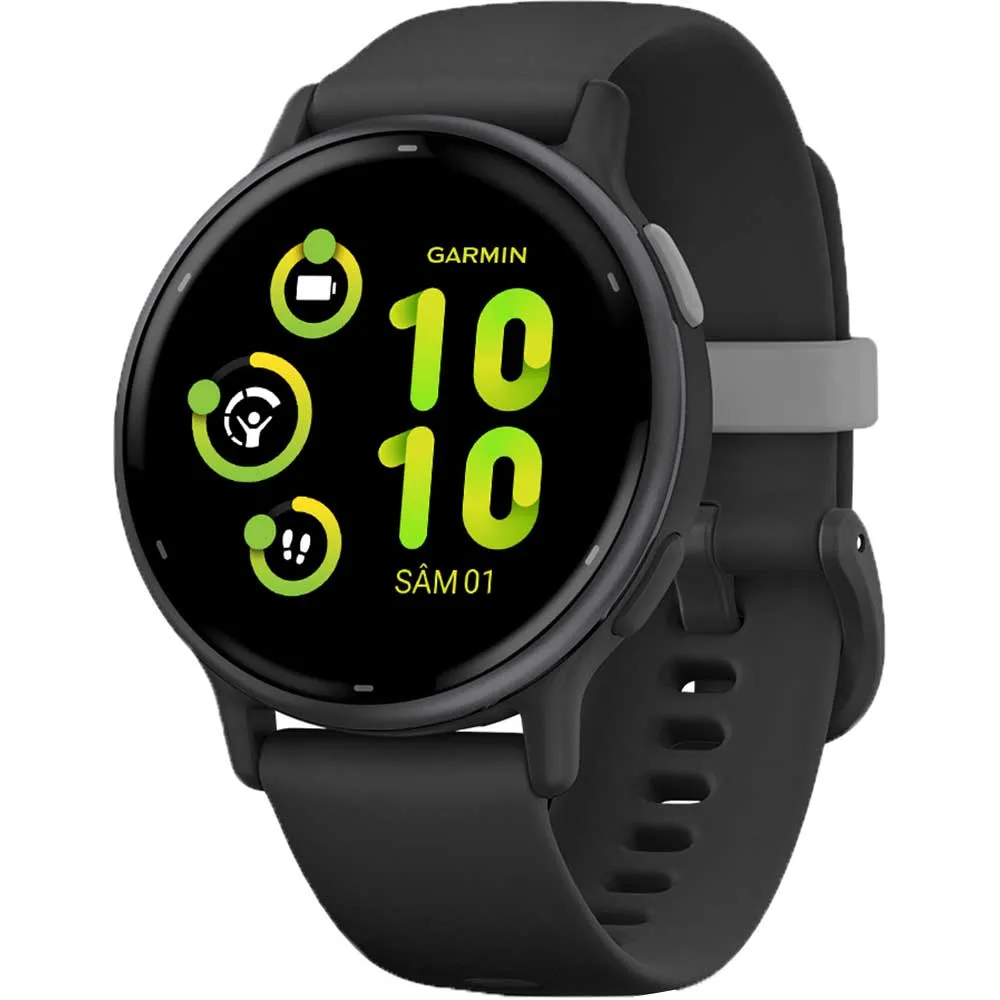 Smartwatch GARMIN Vivoactive 5, 42mm, Wi-Fi, GPS, iOS, Android, curea silicon, Black/Slate