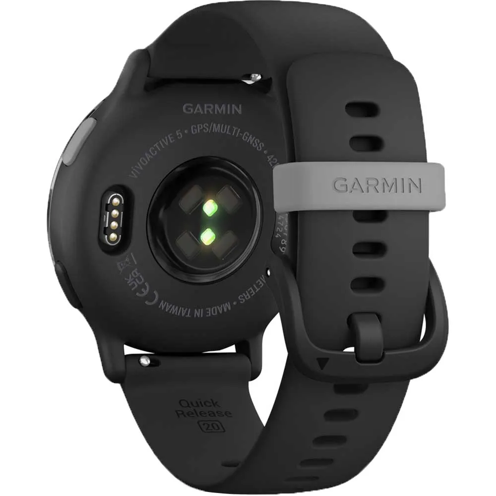 Smartwatch GARMIN Vivoactive 5, 42mm, Wi-Fi, GPS, iOS, Android, curea silicon, Black/Slate - imagine 3