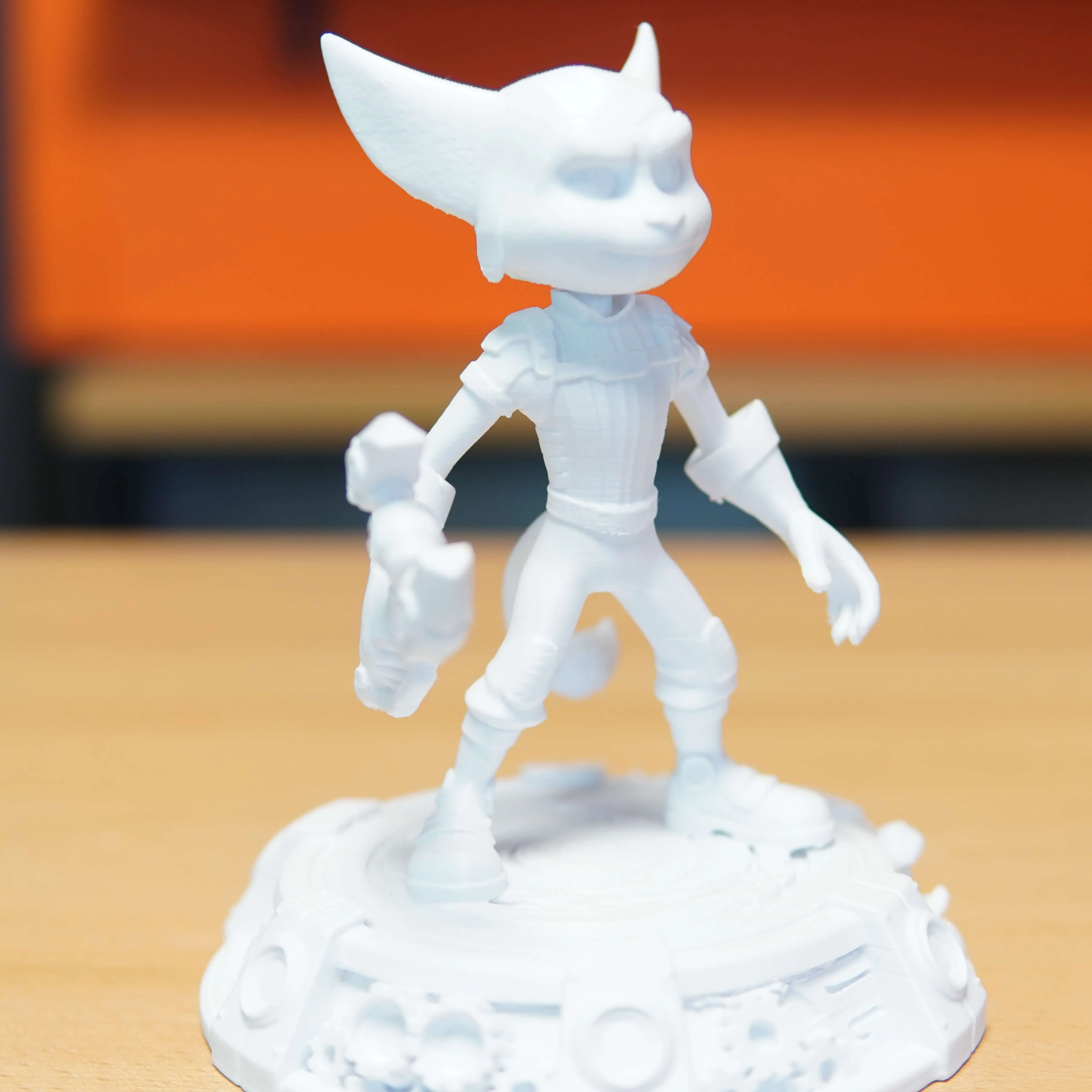 Figurina printata 3D Ratchet, Alb - imagine 2
