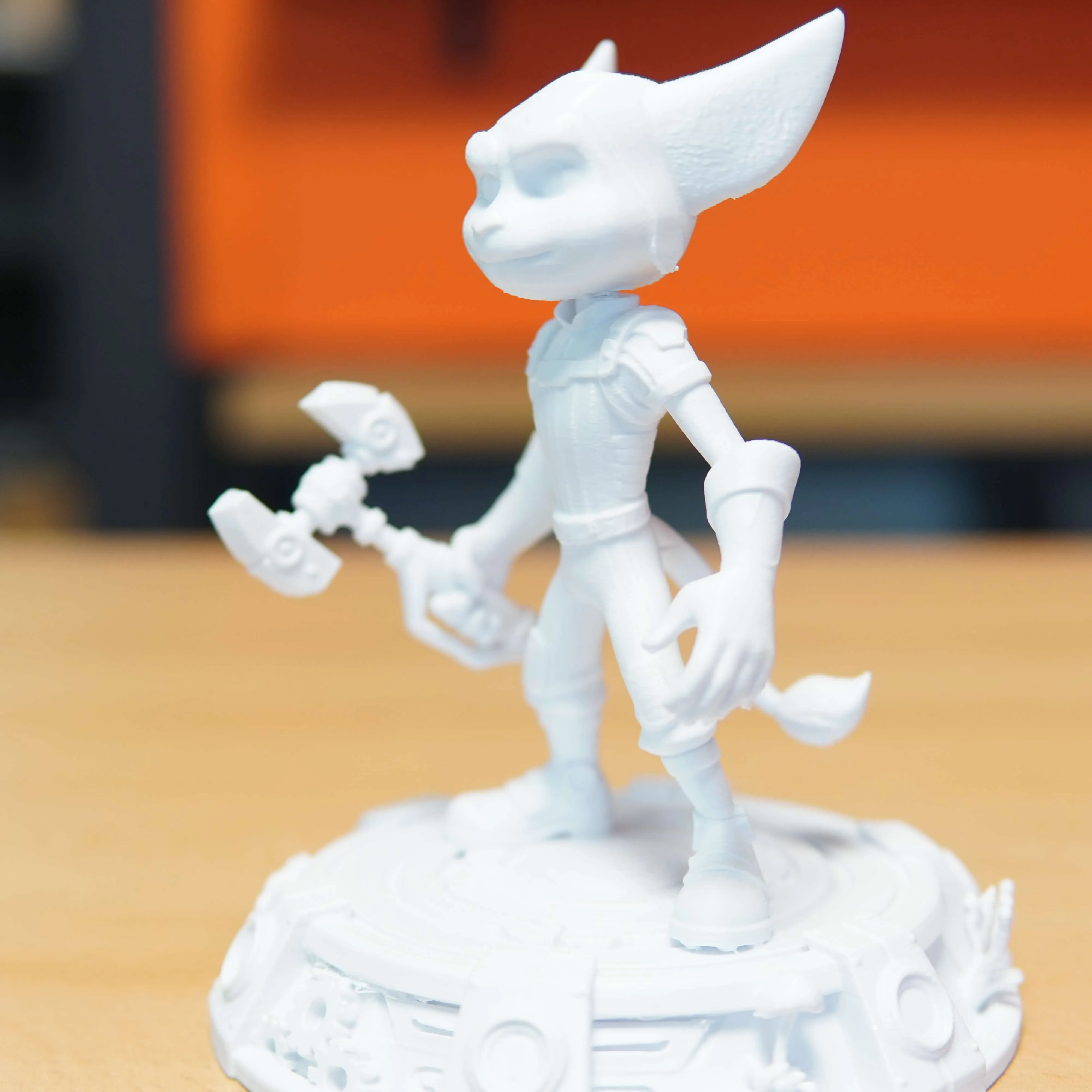 Figurina printata 3D Ratchet, Alb - imagine 4