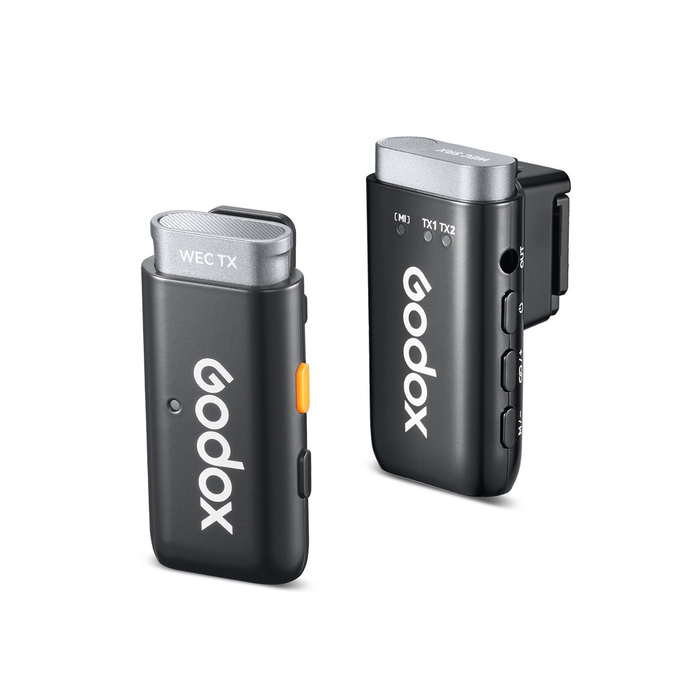 Sistem de microfon wireless ultra-compact Godox WEC-S KIT1, 2.4 Ghz, pana la 200m (Produs NOU) - Garantie 24 LUNI